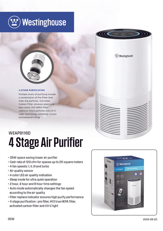 4 Stage Airpurifier - WEAP8116D