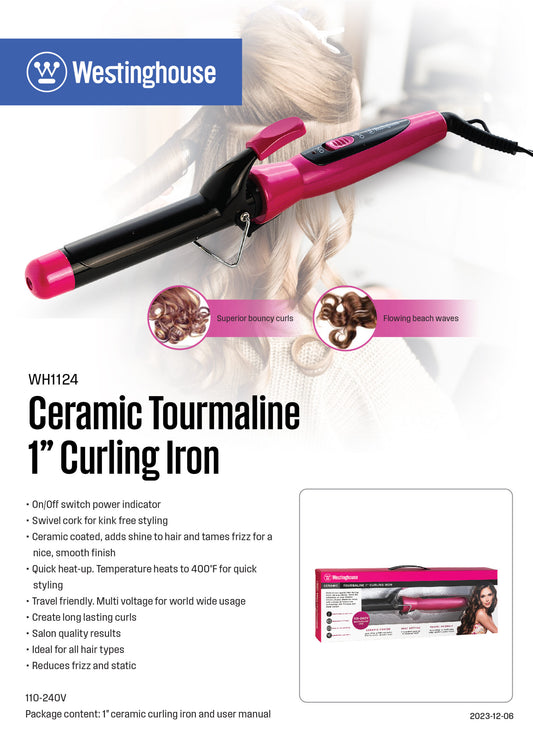 Westinghouse tourmaline curling iron - WH1124