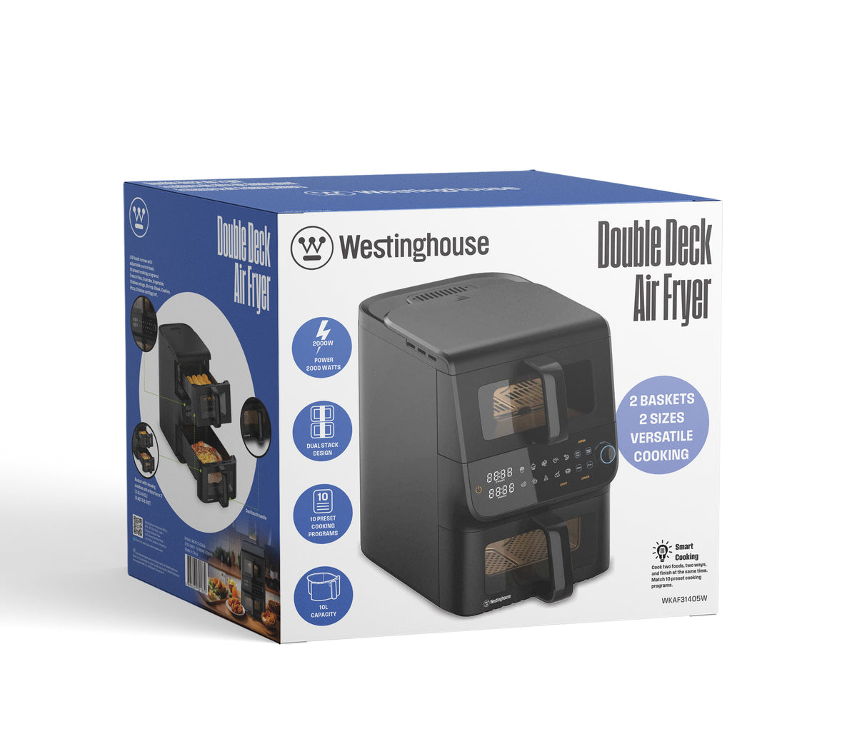Wkaf Double Stack Air Fryer – Westinghouse