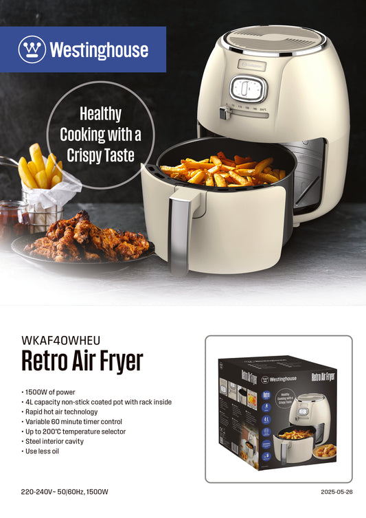 Retro Air Fryer - White